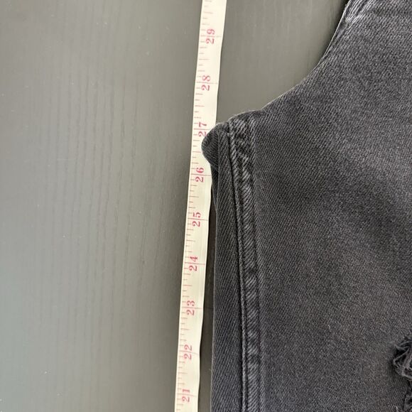 Aeropostale Size 10 High Rise Distressed Stretch Straight Mom Jeans Boho Grunge - Picture 13 of 14